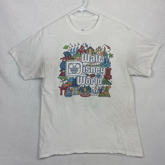 Disney Walt Disney World Attractions Opening Dates Graphic Shirt Adult Large - Picture 1 of 10
